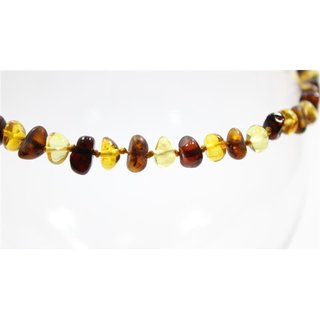 Bernsteinkette Barock extra rund - Poliert - Multicolor2