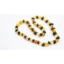 Bernsteinkette Barock extra rund - Poliert - Multicolor2