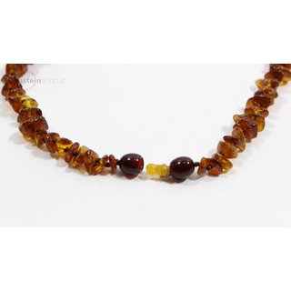 Bernsteinkette Barock extra rund - Poliert - Multicolor1