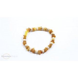 Bernsteinkette Hund&Katze roh mit Holzperlen 25-30cm