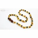 Bernsteinkette Barock extra rund - Poliert - Multicolor3