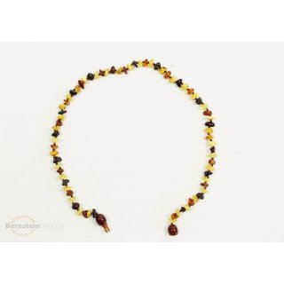 Bernsteinkette Barock extra rund - Poliert - Multicolor3